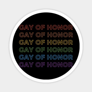 Rainbow Gay of Honor Magnet